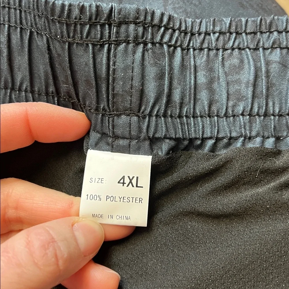 Men’s Dark Blue Patterned Swim Trunks- 4XL‎